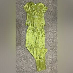 Joules Vibrant Lime Pants Set Women’s Size Large